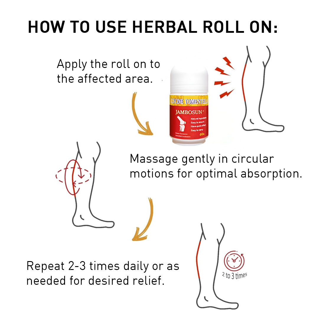 Herbal Instant Pain Relief Roll-On 🌿⚡ (Instant Relief From Back Pain, Leg Pain, Shoulder Pain, Knee Pain, Neck Pain, Sports Injuries, Muscle Pain)