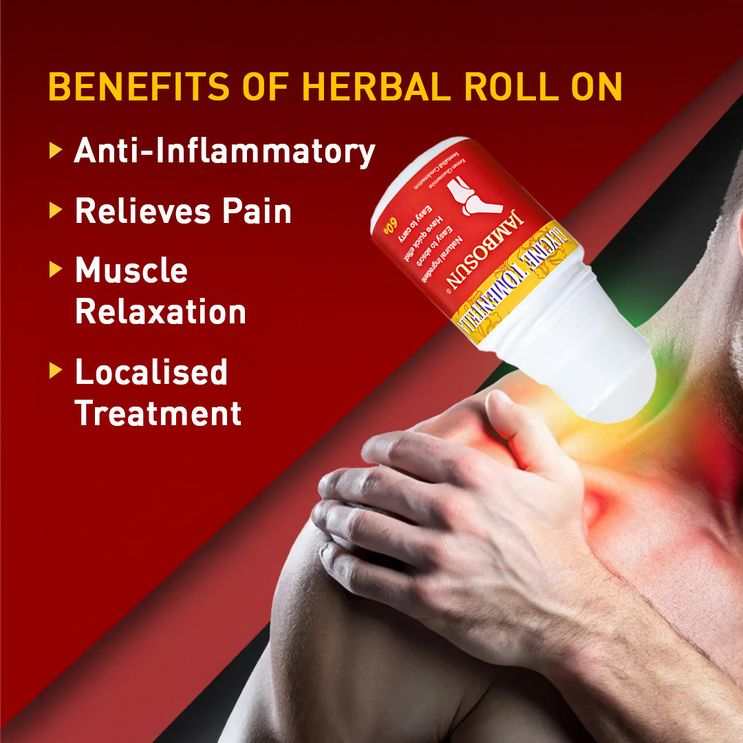 Herbal Instant Pain Relief Roll-On 🌿⚡ (Instant Relief From Back Pain, Leg Pain, Shoulder Pain, Knee Pain, Neck Pain, Sports Injuries, Muscle Pain)